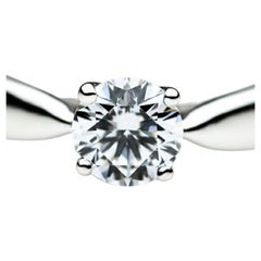 TIFFANY & Co. Anillo de compromiso Harmony 6 de platino y diamantes de 0,36 ct con certificado