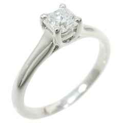 Tiffany & Co. Bague de fiançailles en platine avec diamant Lucida de 0,36ct