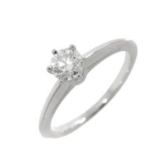 TIFFANY & Co. Platinum .39ct Diamond Engagement Ring 4.75