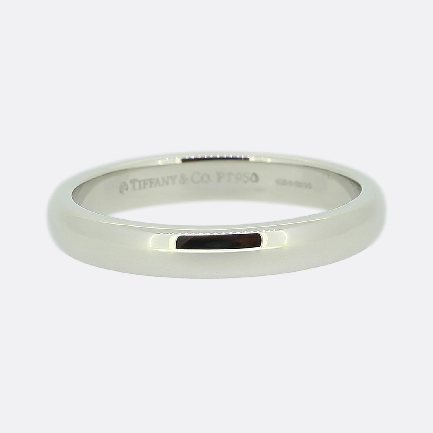 Tiffany & Co. Bague à anneau de 3 mm, taille M (53) Unisexe en vente