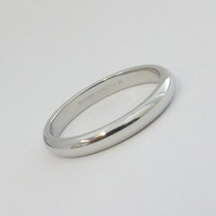 Tiffany & Co. Platinum Comfort Fit Wedding Band Ring 8