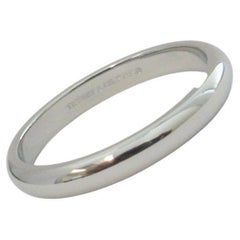 TIFFANY & Co. Anneau de mariage en platine 3mm Comfort Fit 8