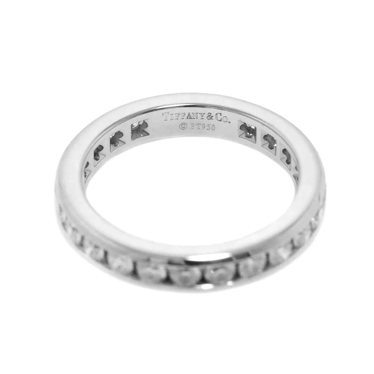 TIFFANY & Co. Anello in platino da 3 mm con diamante a cerchio intero 4,5 In condizioni ottime in vendita a Los Angeles, CA