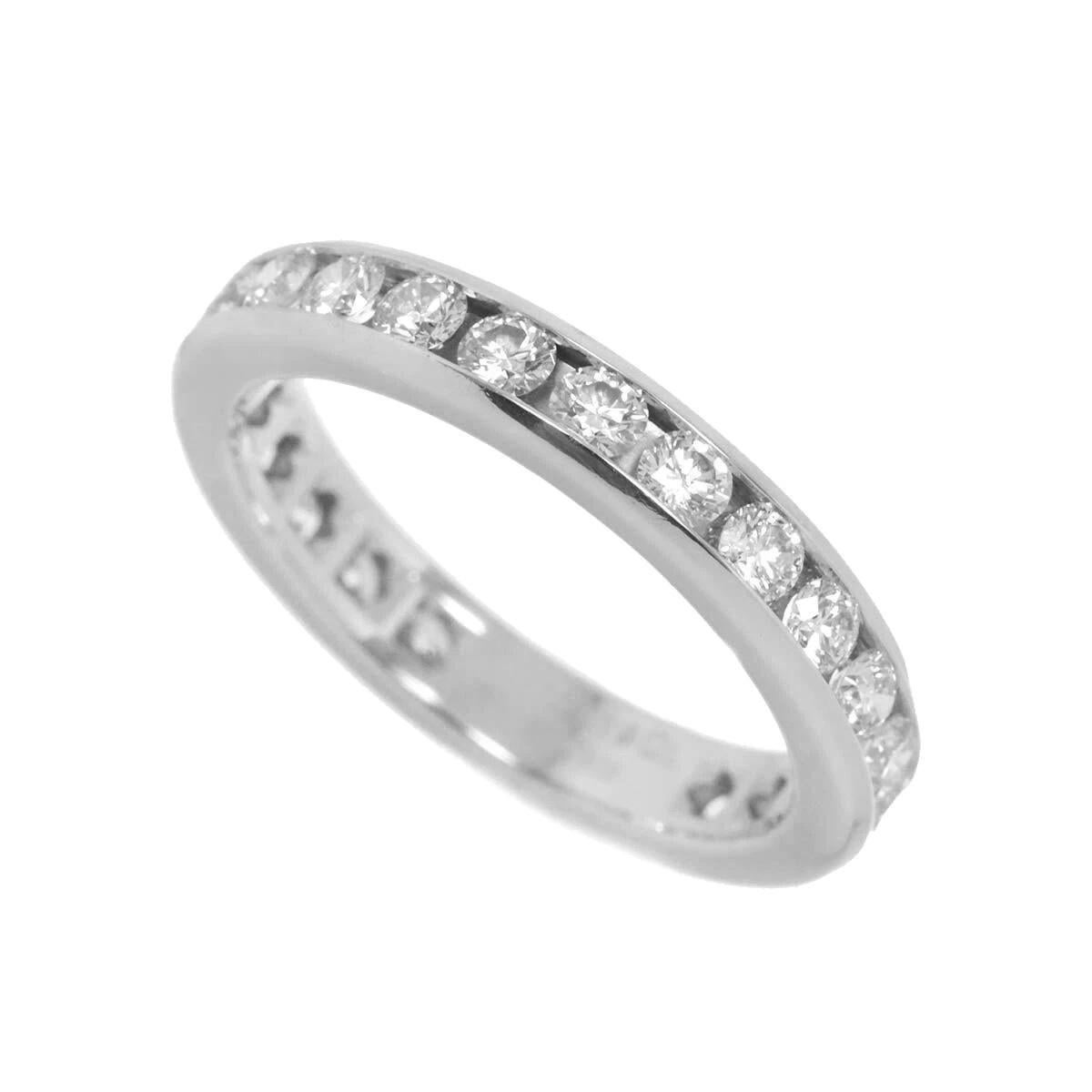Donna TIFFANY & Co. Anello in platino da 3 mm con diamante a cerchio intero 4,5 in vendita