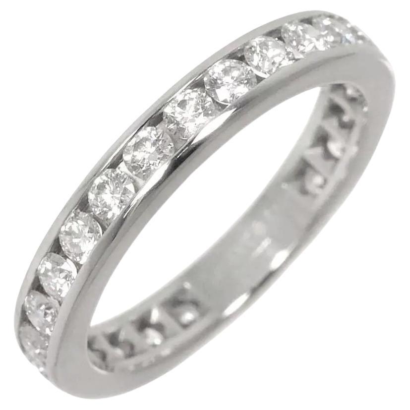 TIFFANY & Co. Anillo de boda de platino con diamantes en círculo completo de 3 mm 5
