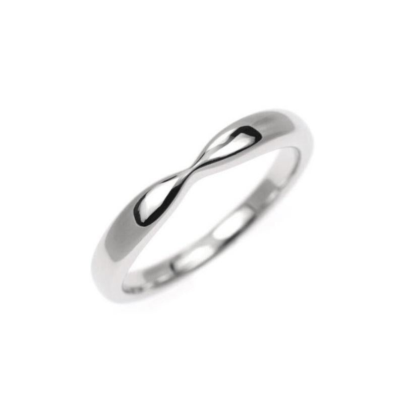 TIFFANY & Co. Platin 3mm Harmony Ehering 4,5 im Zustand „Hervorragend“ im Angebot in Los Angeles, CA