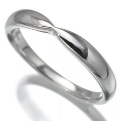 TIFFANY & Co. Platinum 3mm Harmony Wedding Band Ring 6