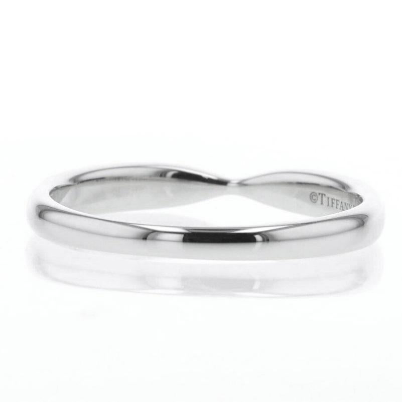 De las mujeres TIFFANY & Co. Alianza de Platino 3mm Harmony 7