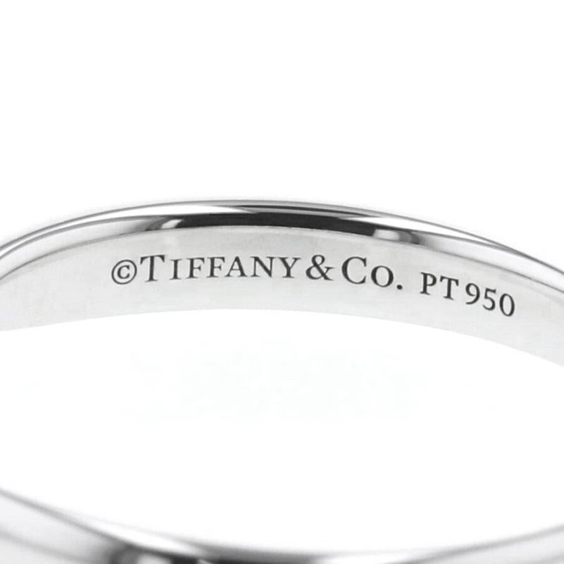 TIFFANY & Co. Anneau de mariage Harmony en platine 3mm 7.5 en vente 1