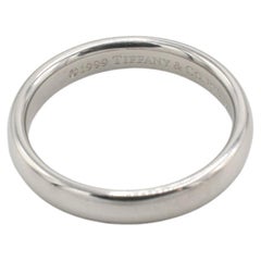 Tiffany & Co. Platinum 3mm Wedding Band Ring 1999