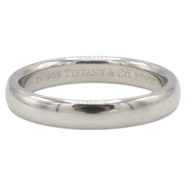 Tiffany & Co. Platinum 3mm Wedding Band Ring 1999