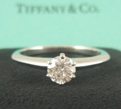 Tiffany & Co. Platinum .40 Carat Diamond Engagement Ring