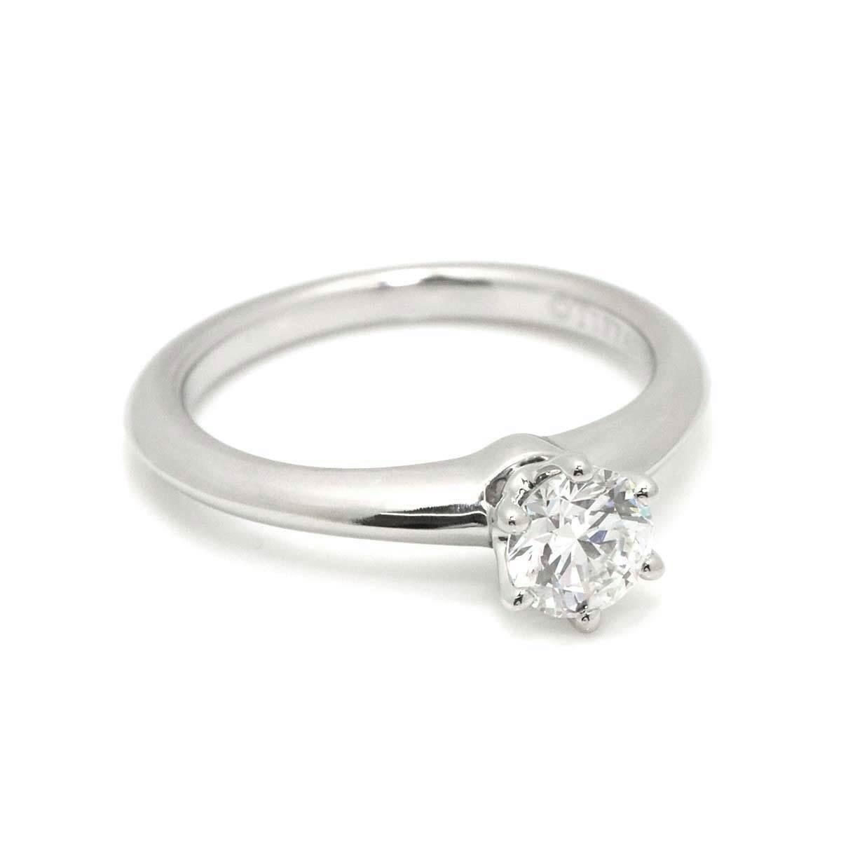 TIFFANY & Co. Platin Verlobungsring 6,5,41 Karat Diamant im Zustand „Hervorragend“ im Angebot in Los Angeles, CA