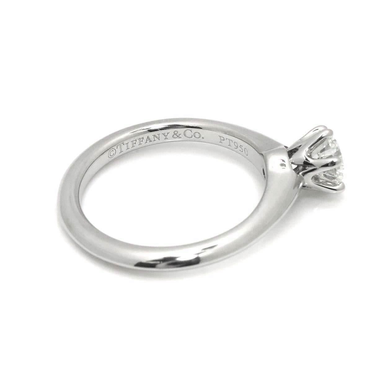 TIFFANY & Co. Platin Verlobungsring 6,5,41 Karat Diamant Damen im Angebot