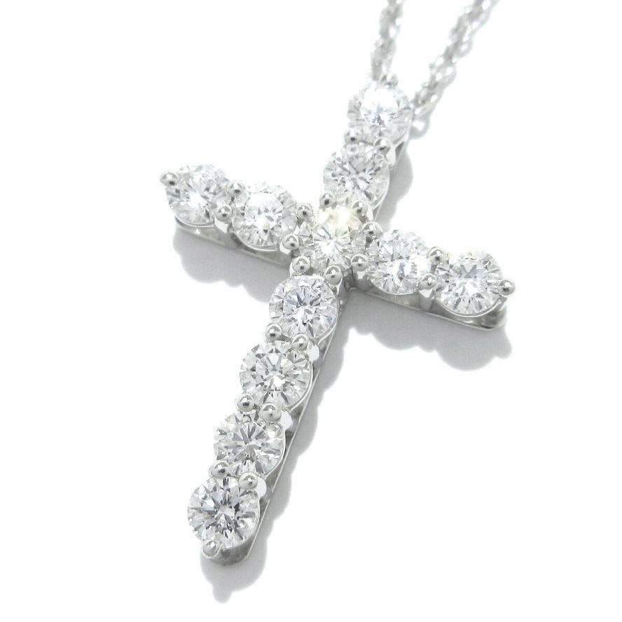 TIFFANY & Co. Collier croix en platine avec diamant de 0,42ct

Métal : Platine
Chaîne : 16