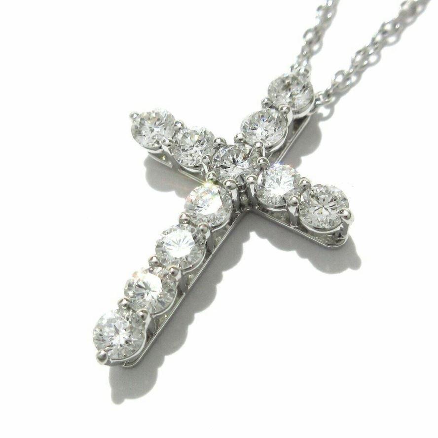 TIFFANY & Co. Platinum .42ct Diamond Cross Pendant Necklace


Metal: Platinum
Chain: 16