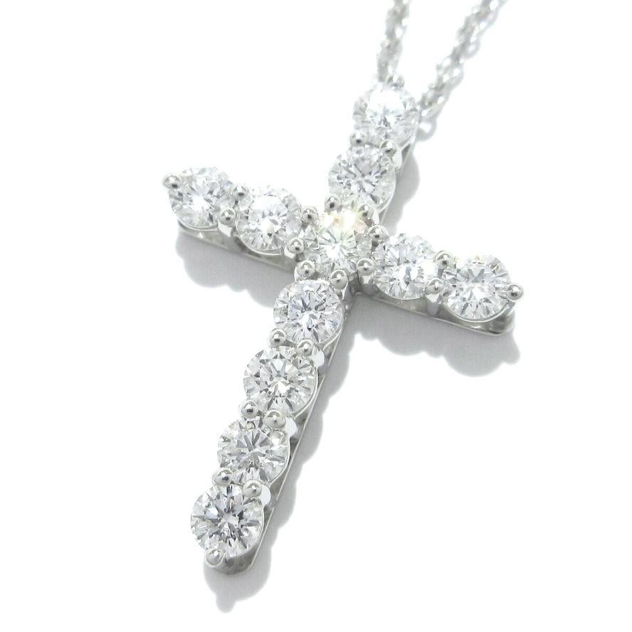 TIFFANY & Co. Platinum .42ct Diamond Cross Pendant Necklace

Metal: Platinum
Chain: 16