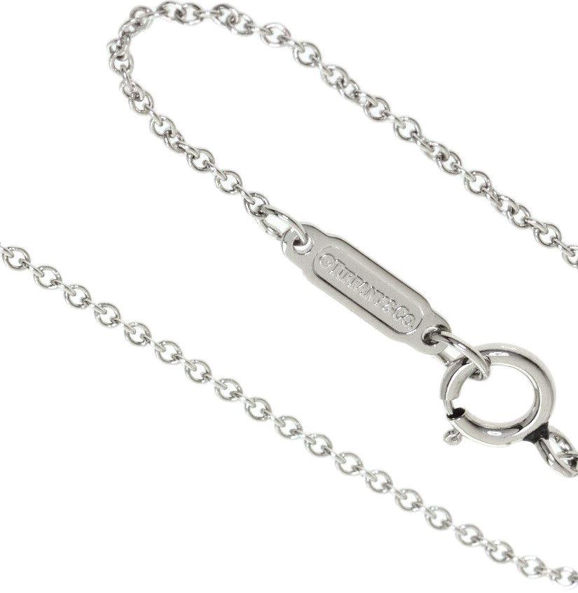 TIFFANY & Co. Platinum .42ct Diamond Cross Pendant Necklace 1
