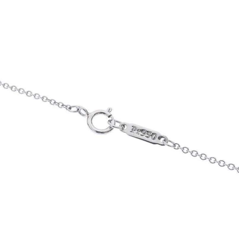 TIFFANY & Co. Platinum .42ct Diamond Cross Pendant Necklace 2