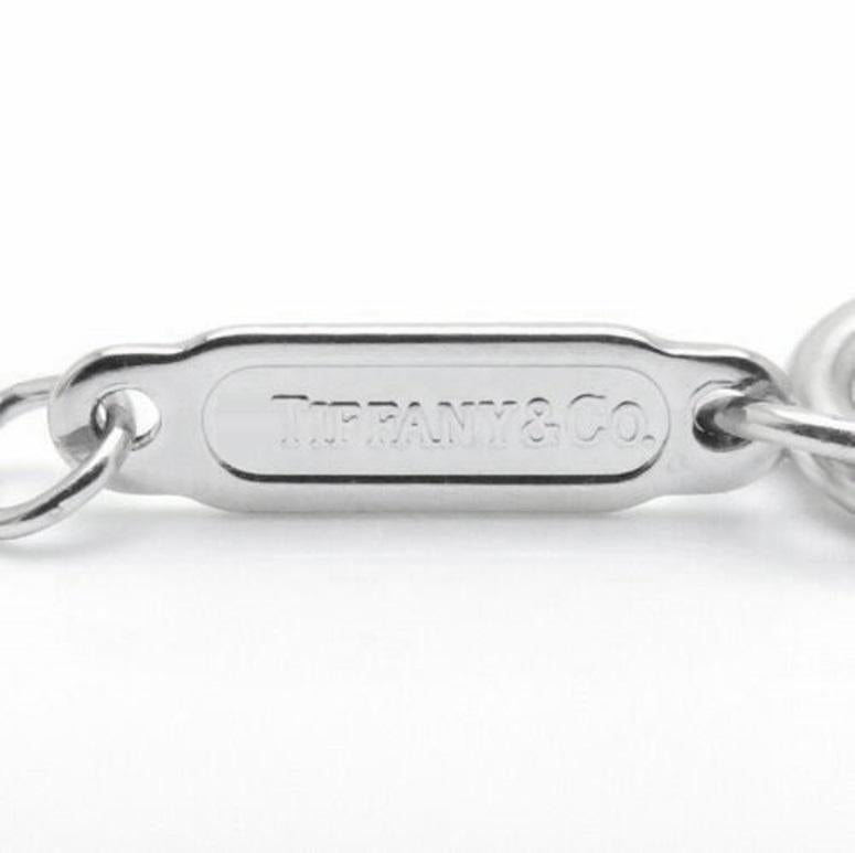 TIFFANY & Co. Platinum .42ct Diamond Cross Pendant Necklace For Sale 3