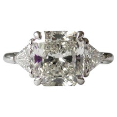 Tiffany & Co. Platinum 4.4ct Radiant Cut Diamond Engagement Ring