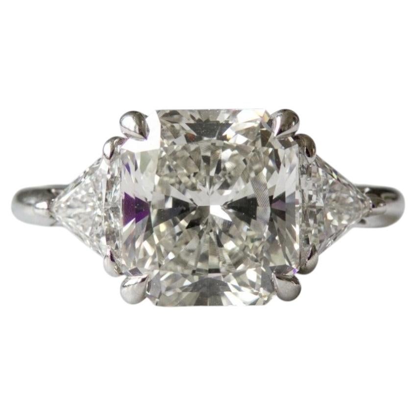 Tiffany & Co. Platinum 4.4ct Radiant Cut Diamond Engagement Ring