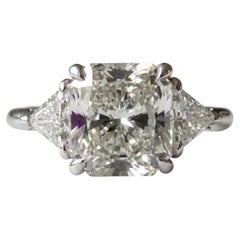 Tiffany & Co. Platinum 4.4ct Radiant Cut Diamond Engagement Ring