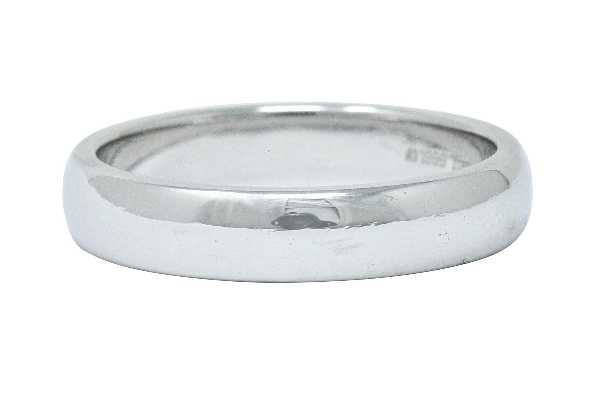 Contemporary Tiffany & Co. Platinum Men's Wedding Band Ring