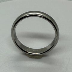 Tiffany & Co Platinum 4.5 mm Plain Classic Wedding Band Anniversary Ring 9.5