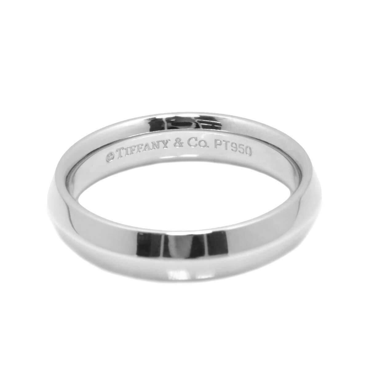 TIFFANY & Co. Platinum 4.5mm Knife Edge Wedding Band Ring 7 For Sale 1