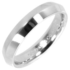TIFFANY & Co. Alliance en platine 4,5 mm à bord couteau 7