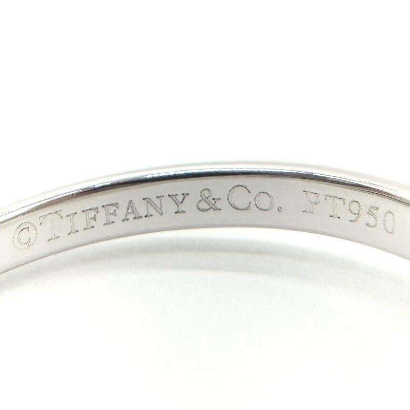 TIFFANY & Co. Platinum .48ct Diamond Engagement Ring 5.5 For Sale 1
