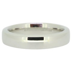 Tiffany & Co. Platinum 4mm Band Ring Size Q