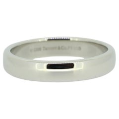 Tiffany & Co. Platinum 4mm Band Ring Size T 1/2 (62)