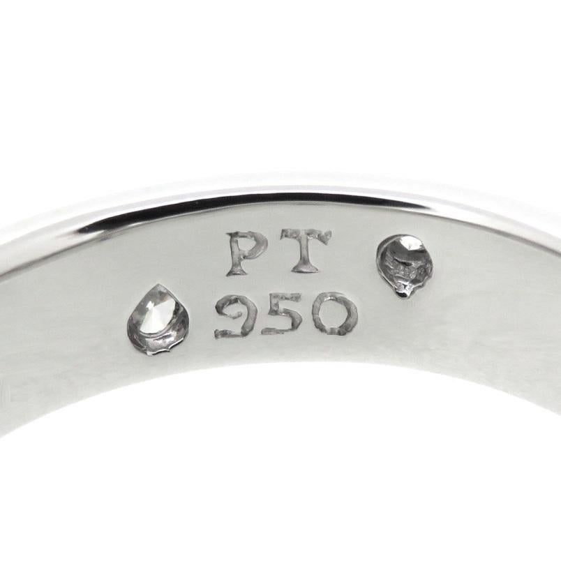 TIFFANY & Co. Bague à anneau en platine avec diamants Etoile de 4 mm 5 Pour femmes en vente