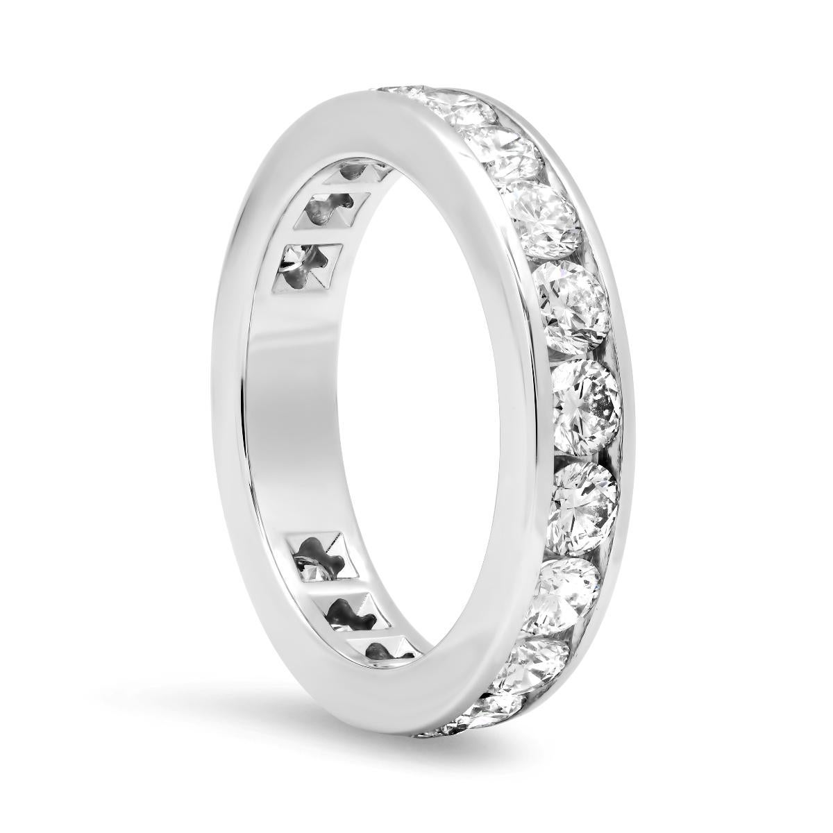 TIFFANY & Co. Anillo de platino con diamantes en círculo completo de 4 mm 5,5 Nuevo Corte redondo