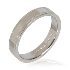 Tiffany & Co. Platinum  4mm Milgrain Band