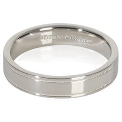 Tiffany & Co. Platinum  4mm Milgrain Band