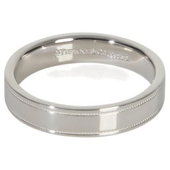 Tiffany & Co. Platinum  4mm Milgrain Band