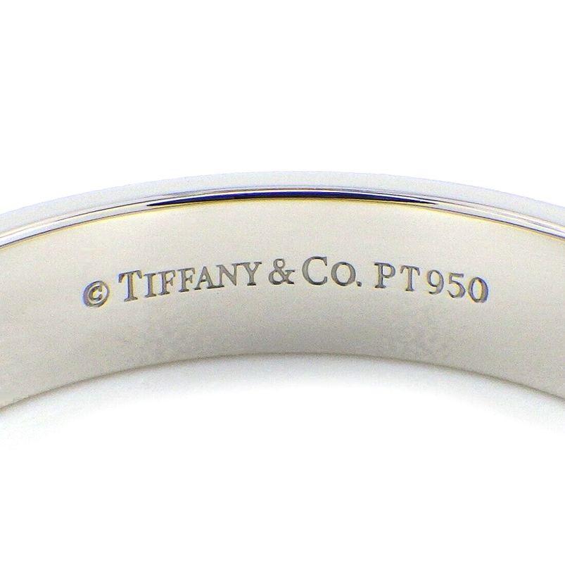 Tiffany & Co. Platinum Milgrain Wedding Band Ring 9 In Excellent Condition In Los Angeles, CA