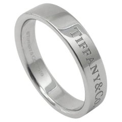 TIFFANY & Co. Anello in platino da 4 mm 10,5