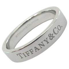 Tiffany & Co. Platinum Wedding Band Ring 7
