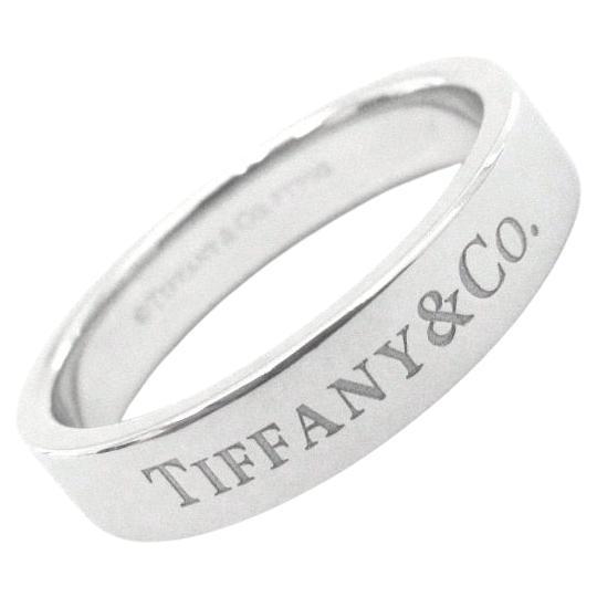 TIFFANY & Co. Platinum 4mm Wedding Band Ring 7