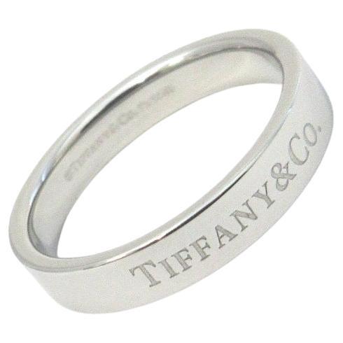 TIFFANY & Co. Platin 4mm Ehering Ring 8.5