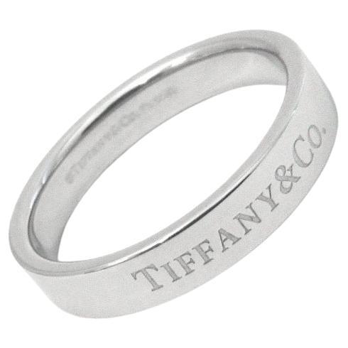 TIFFANY & Co. Anneau de mariage en platine 4mm 8.5