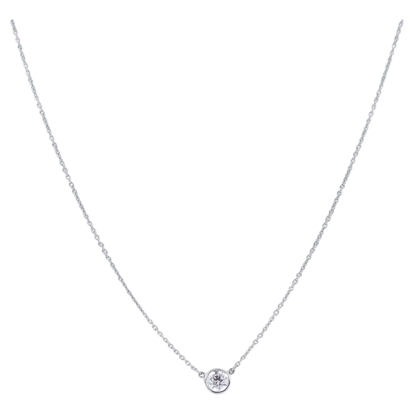 Tiffany & Co. Platinum .54 Carat Diamonds by the Yard Necklace For Sale