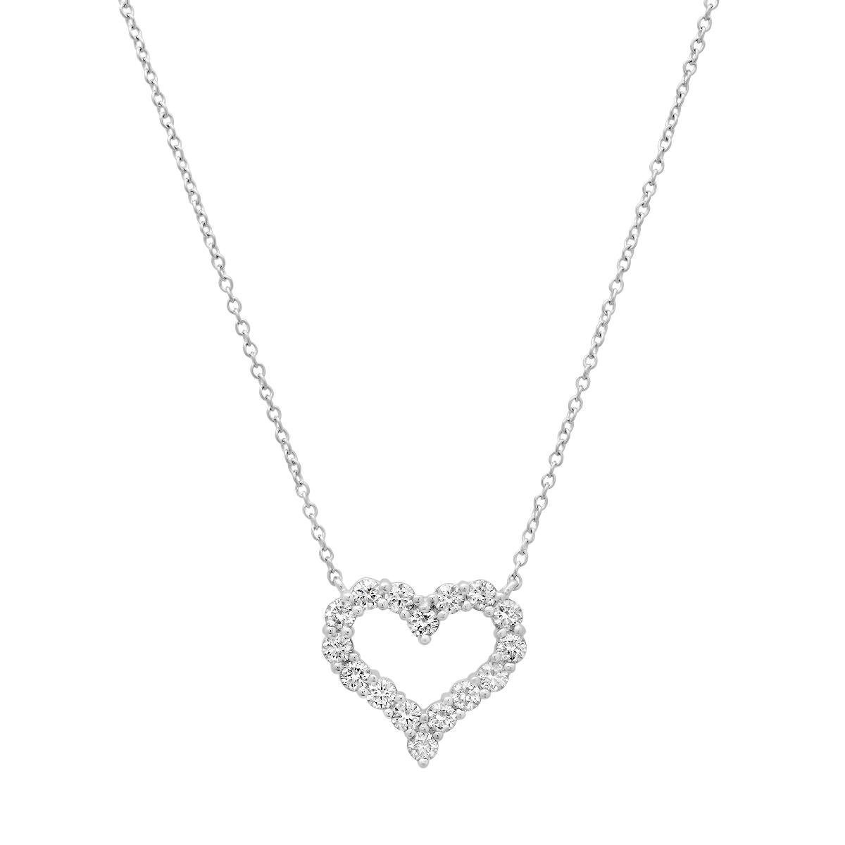 diamond necklace heart