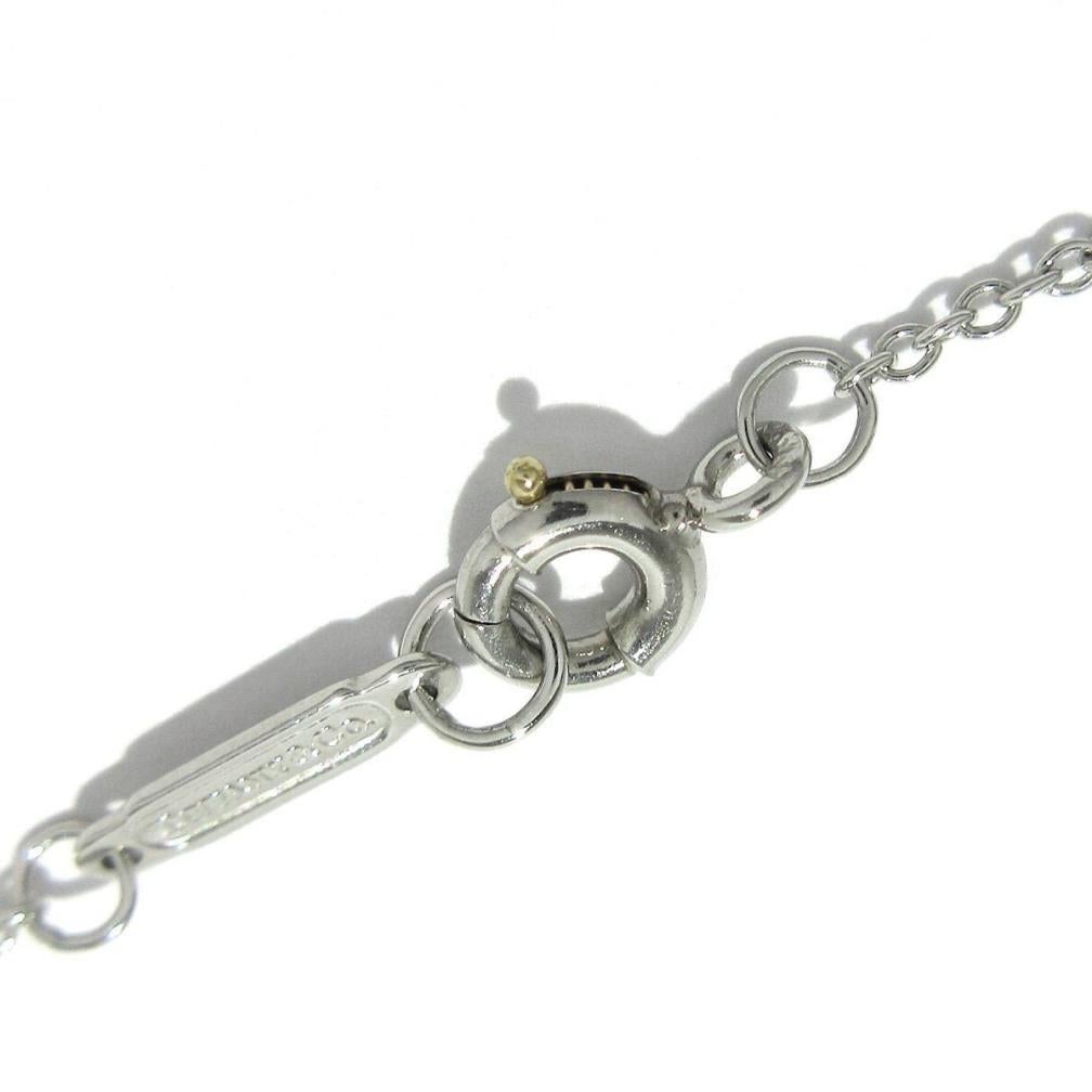 Women's TIFFANY & Co. Platinum .54ct Diamond Heart Pendant Necklace  For Sale