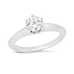 TIFFANY & Co. Platinum .56ct Diamond Engagement Ring 5.25, D Color, The best