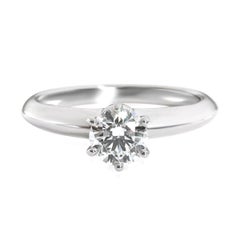 TIFFANY & Co. Platinum .59ct Diamond Engagement Ring 5